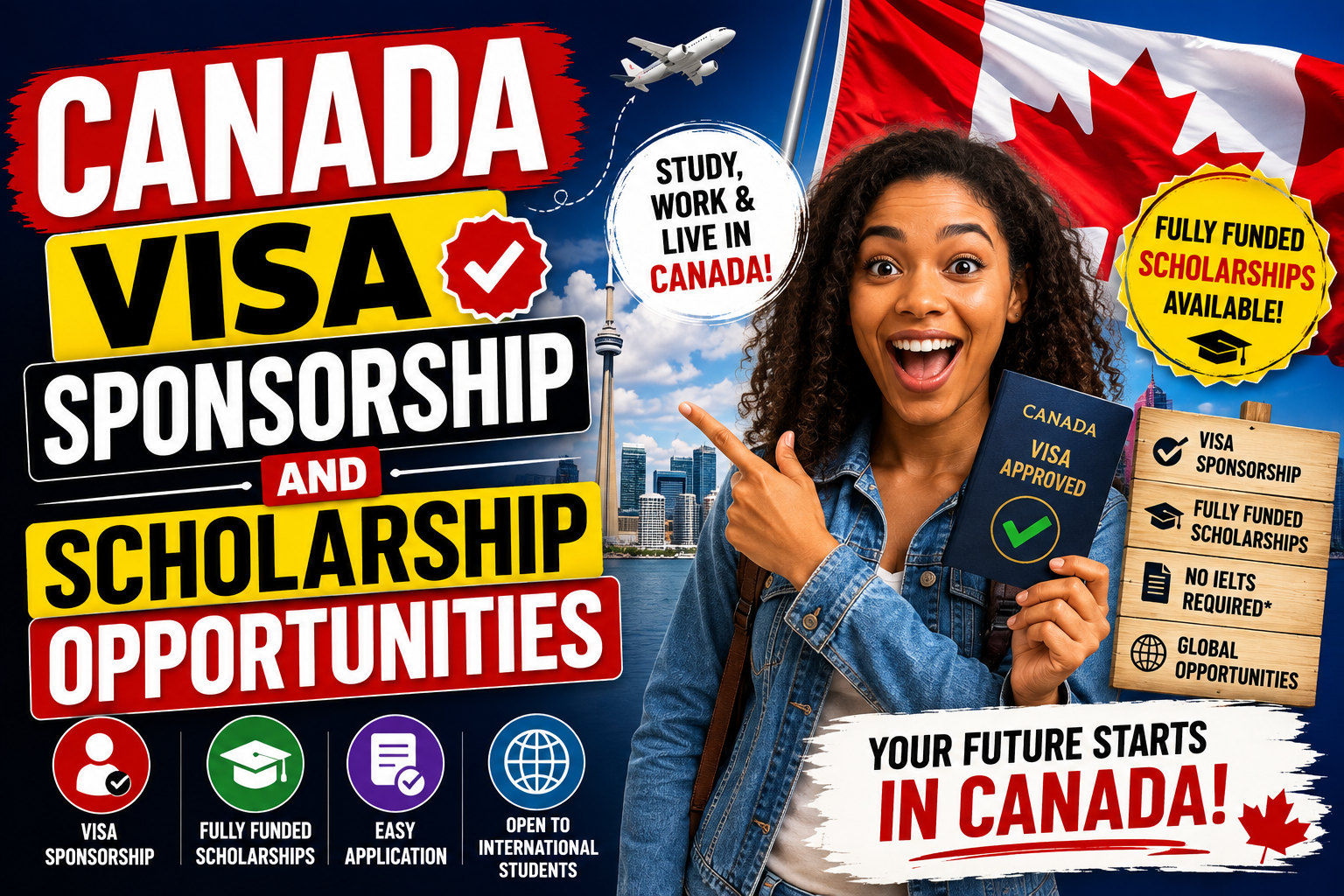 Canada Visa Sponsorship and Scholarship Opportunities
