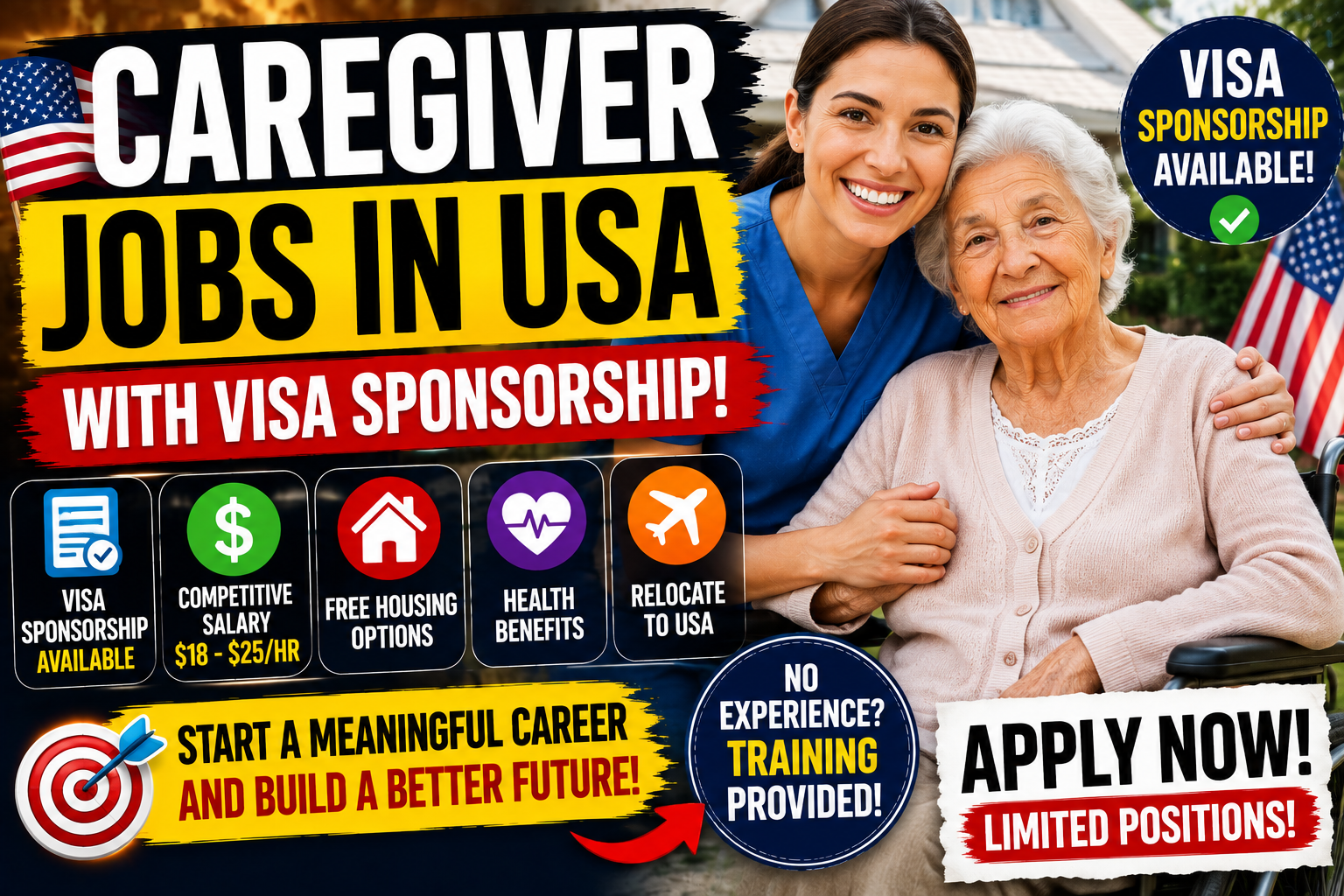 Caregiver Jobs In USA With Visa Sponsorship