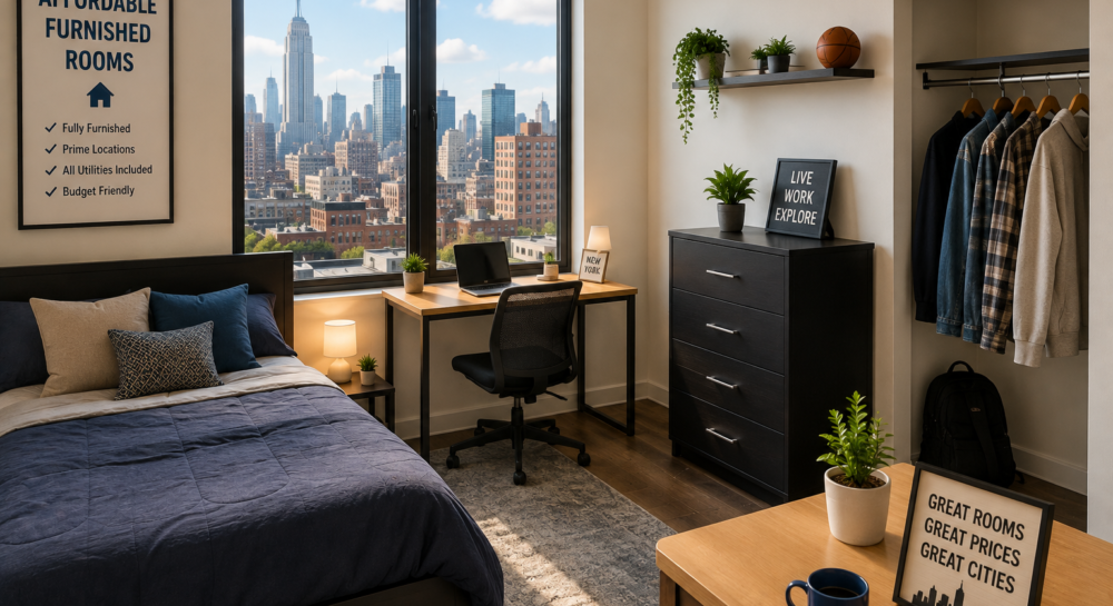 Budget-Friendly Furnished Rooms in Major US Cities
